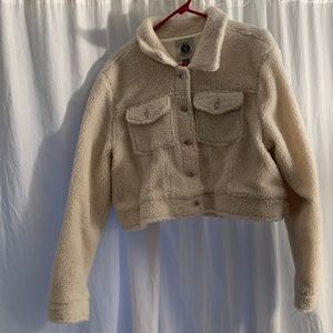 Sherpa jacket, super soft and fuzzy.